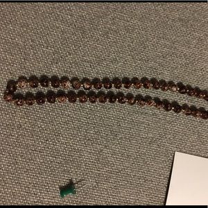 Brown beaded necklace